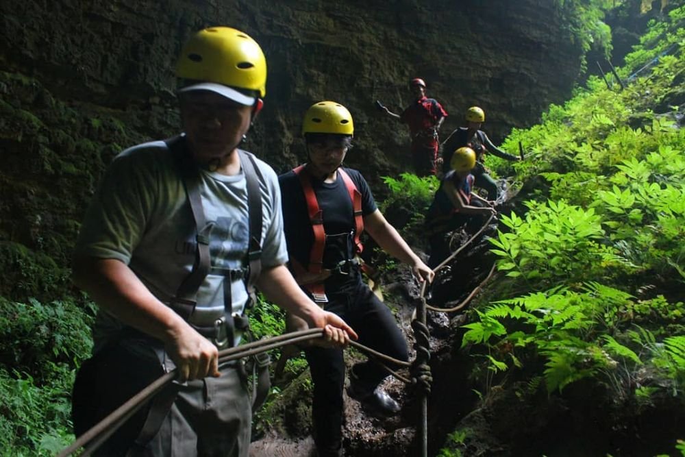 The view at the bottom of the cave is amazing - 6 Interesting Facts about Jomblang Cave - Goajomblang.com